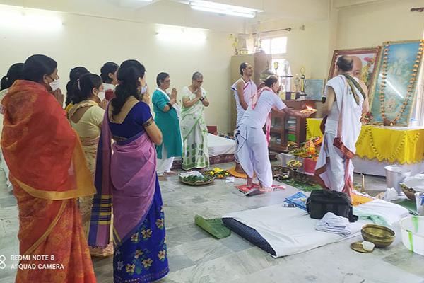 Celebration of Rudrabhishek on the occasion of Sawan Somvar at MVM Guwahati-1.
