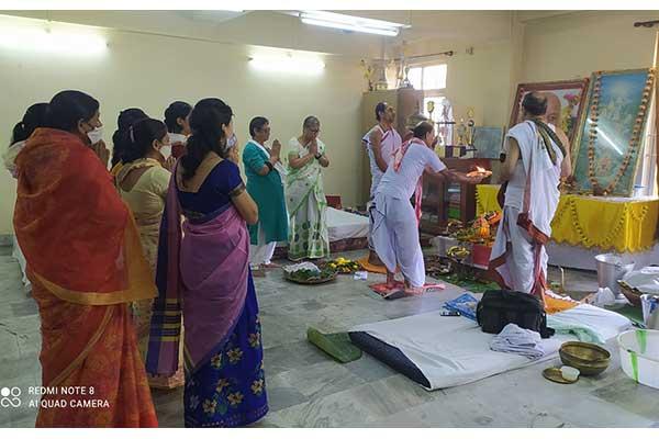 Celebration of Rudrabhishek on the occasion of Sawan Somvar at MVM Guwahati-1.	